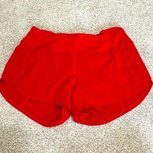 Lululemon Red Shorts